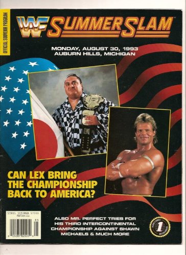 Official 1993 Summerslam Event Program