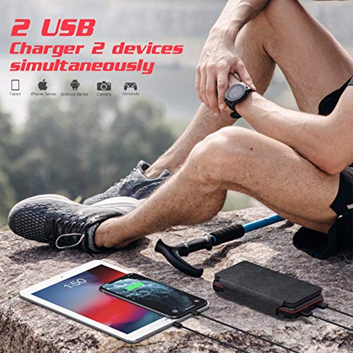 Solar Powerbank iPosible 26800mAh mit Solarmodulen