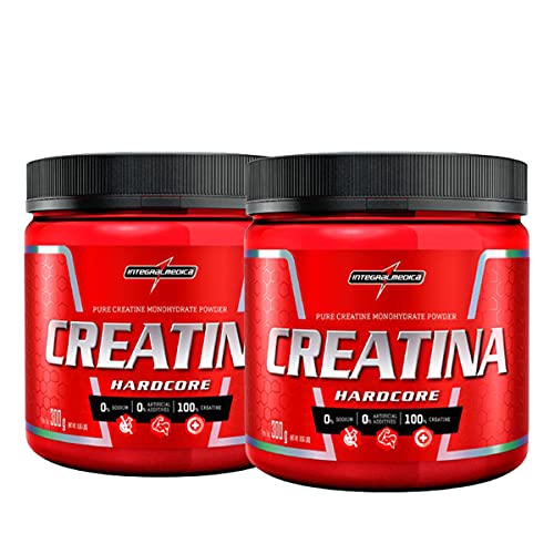 Combo 2x Creatina Hardcore Micronizada 300g - Integralmedica Sabor:Sem Sabor