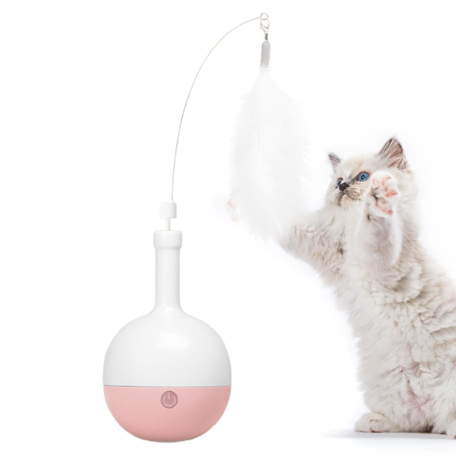 Balle de jeu automatique pour chat et jouet d'exercice multifonction