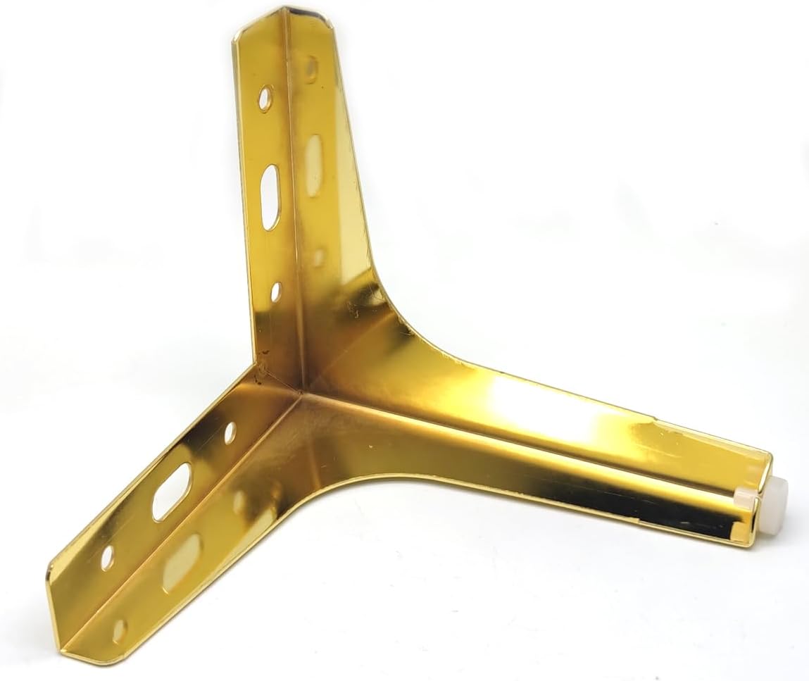Modern Gold Metal Furniture Legs, 7 Inch Table Legs for Couch Bed Cabinet Cupboard,Modern Furniture Feet,Set of 4(7" Height,Gold)