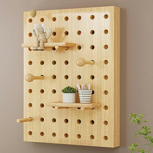 Modern Yellow Wood Fuse Box Cover with Shelves – Stylish Electrical Meter Box Panel for Living Room Decor (40x30cm) – Decorative Breaker Box Wall Covering