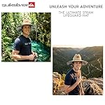 Quiksilver Men's Wide Brim Outdoor Lifeguard Straw Sun Hat - Image 2