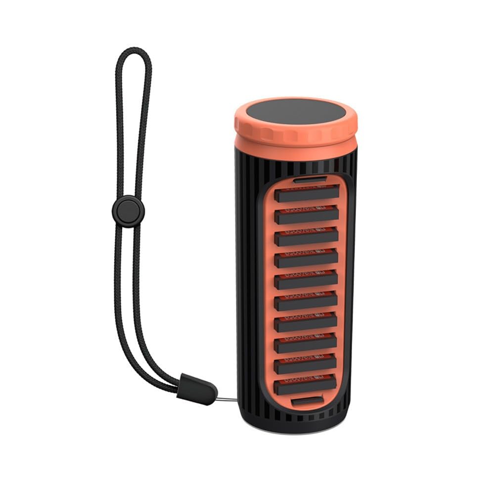 Custodia per Nintendo Switch con 10 slot per schede e 2 schede TF, design girevole, guscio rigido anti-perdita, materiale ABS, nero