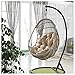 YLXD Silla Colgante Huevo con Cojín Suave de Engrosamiento para Mimbre, Hamaca Jardín (Kcolic Sin Silla)