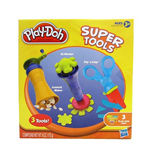 Play-Doh Super Tools - Confetti Maker, EZ Molder, Flip 'n Snip