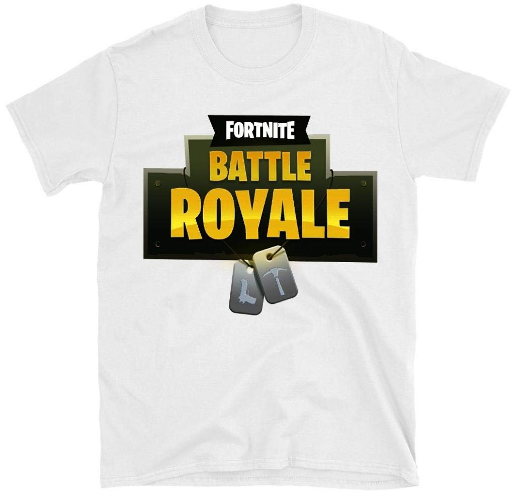 Fortnite White Round Neck T-Shirt For Boys