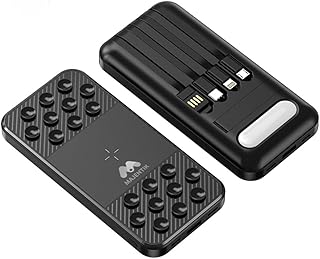 شاحن MJ-32 بقدرة 10000 مللي أمبير في الساعة، شحن سريع 22.5W، 4 كابلات مدمجة، شحن ذاتي عبر منفذ USB نوع ايه، تصميم إضاءة ليد عالية السطوع من ماجينتيك