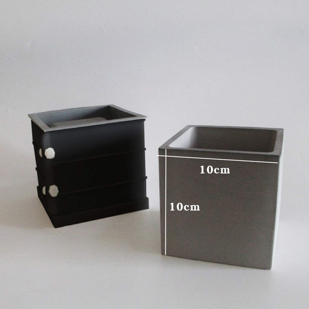 Silikonform für Blumentopf, 10,2 cm, quadratisch, für selbstgemachte Blumentöpfe