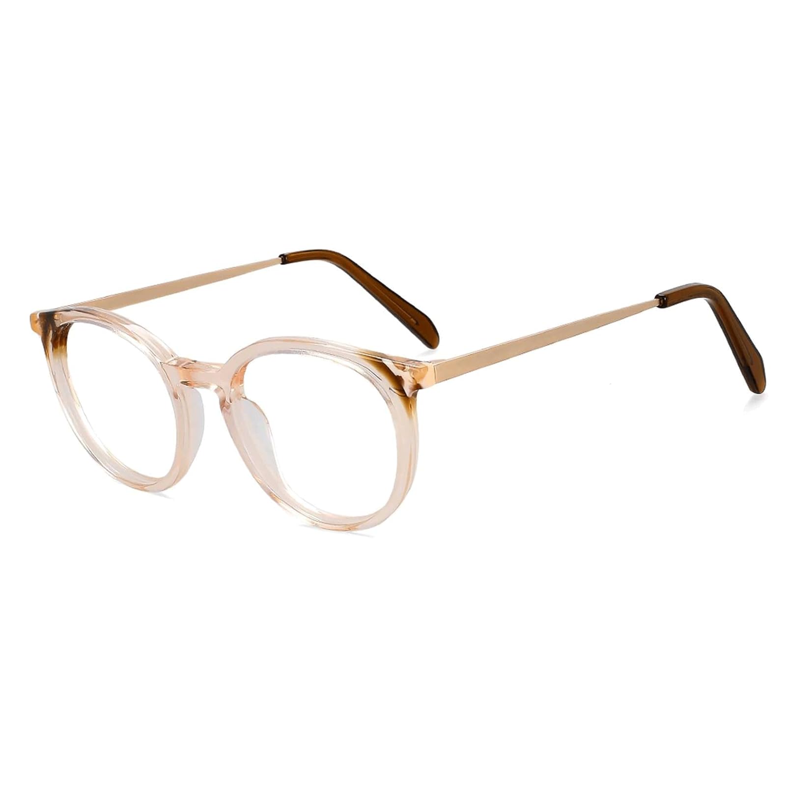 occhiali vista Montature per occhiali rotonde Montature per occhiali retrò in acetato Montature per occhiali da uomo Montature per occhiali da donna con montatura piccola luce anti-blu Semplicità