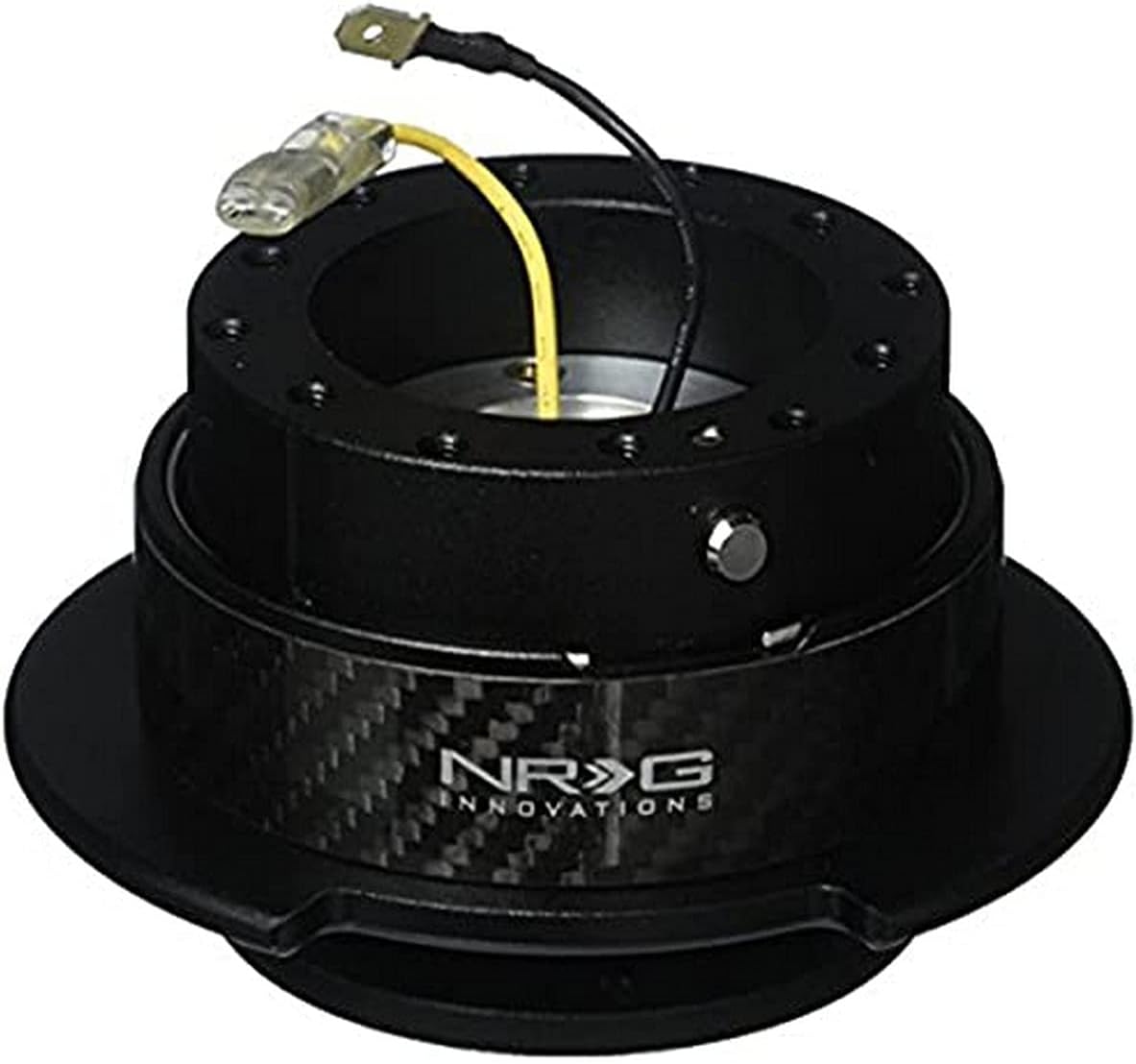 NRG Innovations SRK-250CF Quick Release Kit (Black/CF Ring)