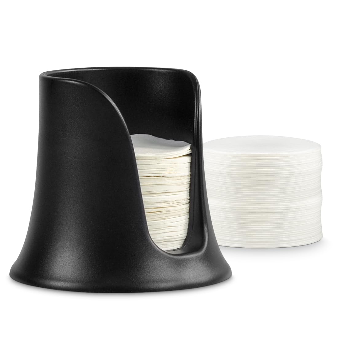 CAFEMASY Kaffeefilterhalter Für Aeropress XL - Mit 200 Papierfiltern, Aus PP, Kapazität 500 Filter, Kaffee-Zubehör-Set