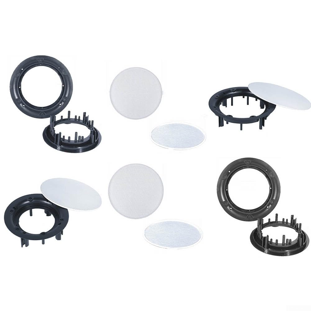 Lautsprechergitter-Abdeckung, Deckengitter, runder Subwoofer-Schutz, eingebettete Deckenbasis, Staubschutz (10,2 cm 1 Set)