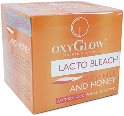 Oxy Glow Nature's Care Lacto Bleach With Milk & Honey Anti-Tan Face Pack 50g