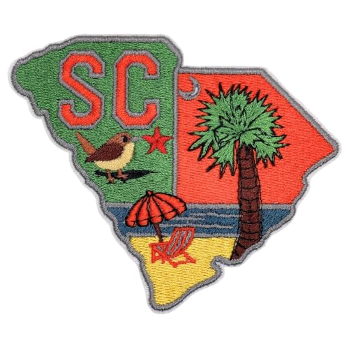 EMBROBOF Proud South Carolina Patch – 3.35 inches, Cool Heritage