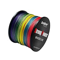 Dingbear 437Yd/400m 40LB/0.28mm Mehrfarbiger Regenbogen Stark Ziehen Sie Generische Geflochtenen Angelschnur Angelschnur Fisch Linien