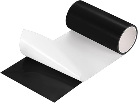 MECCANIXITY Inflatable Patch Repair Kit 4 in x 5 Ft,TPU Pool Patches Repair Tape for Air Mattress, Bounce House, Swimming Pool, Black