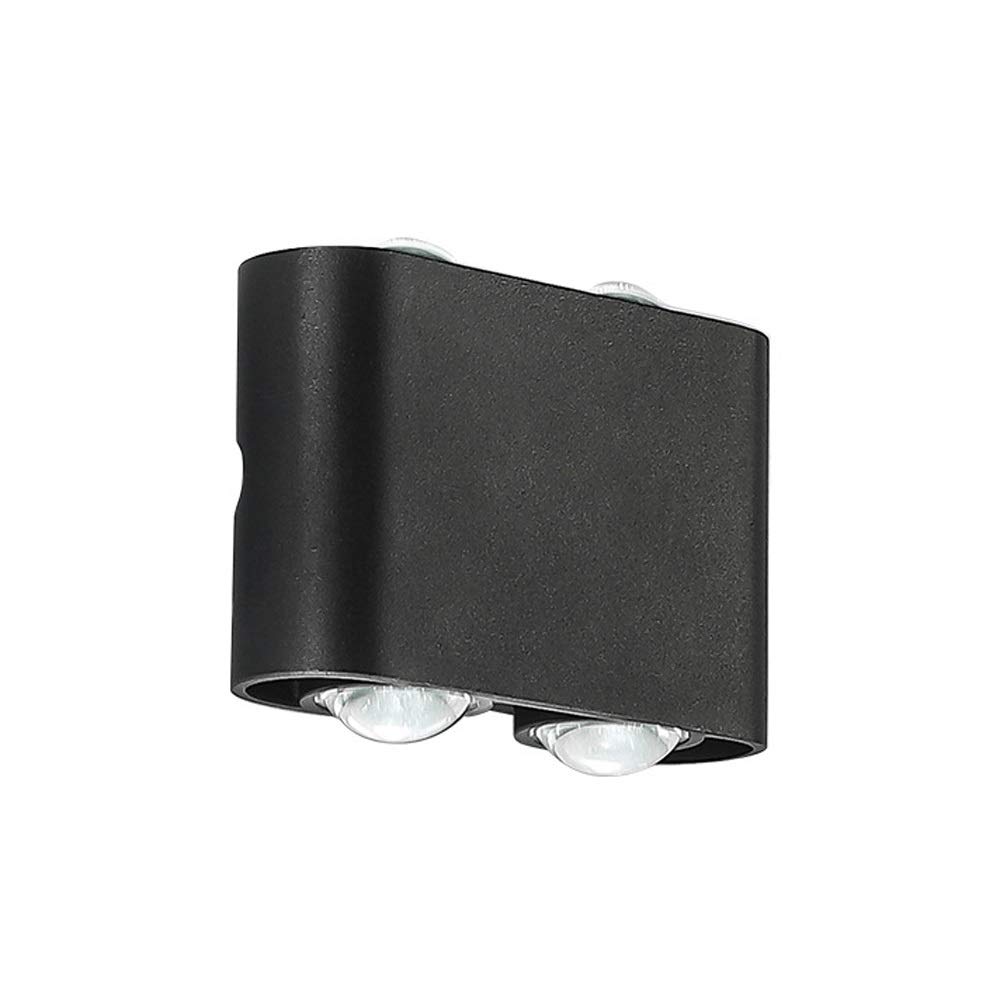 VDOQTLJT 4W LED Wall Lamp Waterproof Outdoor Sconce Up and Down Light Moisture-Proof Aluminum Spot Lights for Corridor Staircase Garden Courtyard Villa