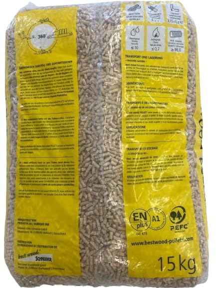 Pellet Magic Wood 100% Résineux DIN+ EN+ A1 - Sac De 15kg En DRIVE IN