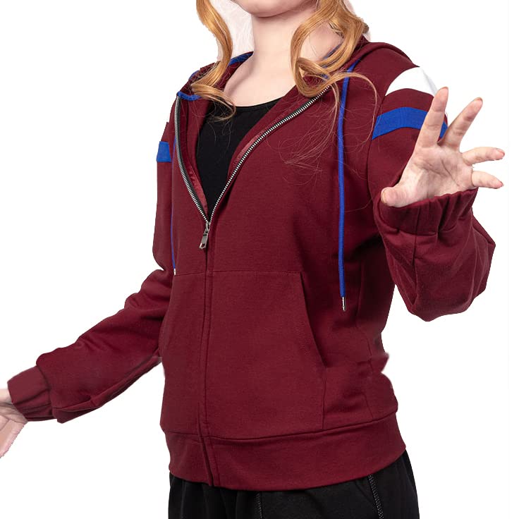Wanda Maximoff Hoodie Womens Jacket Hoodie Cosplay Costume Coat Hooded Scarlet Witch Halloween Tops