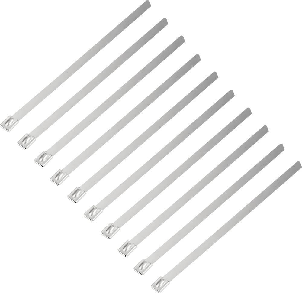 TRU COMPONENTS TC-12656568 Bridas de acero 200 mm 7,9 mm AISI 316 100 pieza(s)