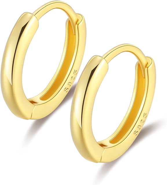 925 silver hoop earrings 7mm 8mm 9mm 10mm 12mm Sterling Silver Cartilage Tragus Helix Conch Cartalidge Huggie Hoops Earrings Piercings