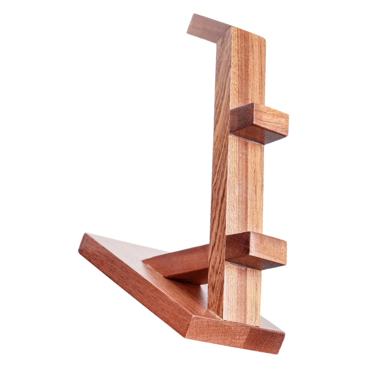 Zerodeko Supporto da Parete in Legno per Controller di Gioco e Cuffie, Organizer Multifunzione Compatibile con Console di Gioco, Rack Portatile per Gaming e Scrivania, Colore Marrone