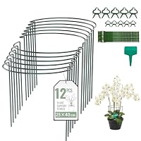 Amazon | SZMDLX 植物支柱 12個セット 25cmx40cm 半円形 花ささえ つる