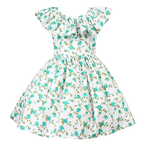 Image of Alina Enterprises Cotton Floral Digital Printed Girl's Frock for Summer