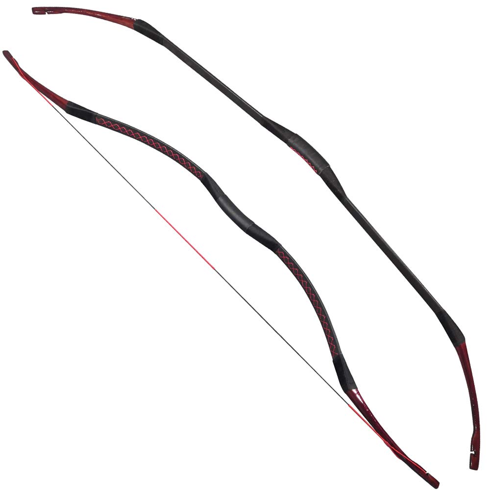 Archery Arc Traditionnel Arc en Bois à la Main Arc de Chasse Arc à la Main Mongole à la Main 25lbs 30lbs 35lbs 40 lbs Arc Recurve Laminé Traditionnel