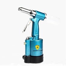 Air Rivet Gun 1/4" Rivet Gun Heavy Duty Pneumatic Hydraulic Rivet Tool 3/16" Blue