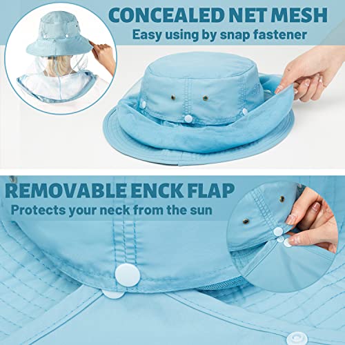 Image of Palmyth Head Net Hat, Sun Hat Safari Hat