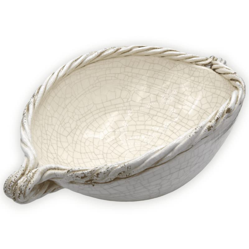 Centre de table ovale céramique fine pour sublimer une table vide