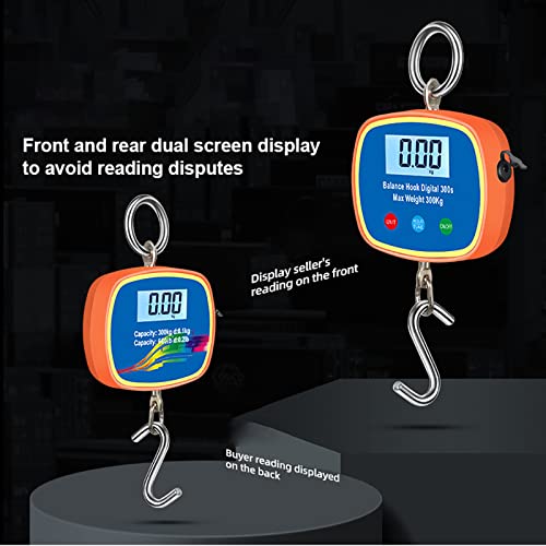 Báscula grúa digital iDili 300KG doble pantalla LCD miniatura 4