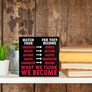 Inspirational Wooden Box Sign, Farmhouse Rustic Motivational Desk Decor, Desk Decoration For Office Home Dorm Classroom Desk Shelf, Gifts for Thanksgiving Christmas Easter Back to School(013) Inspirational Wooden Box Sign Farmhouse Rustic Motivational Desk Decor Desk Decoration For Office Home Dorm Classroom Desk Shelf Gifts for Thanksgiving Christmas Easter Back to School013