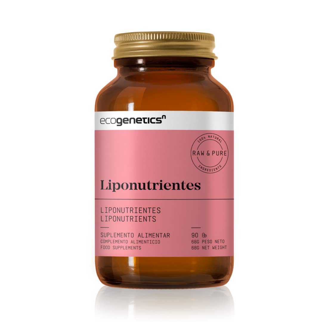ECOGENETICS Liponutrientes 90 Cápsulas | Apoyo Integral al Colesterol Bajar Niveles | con SKRM Vegetales | Solución Natural para Salud Cardiovascular | con Antioxidantes Potentes