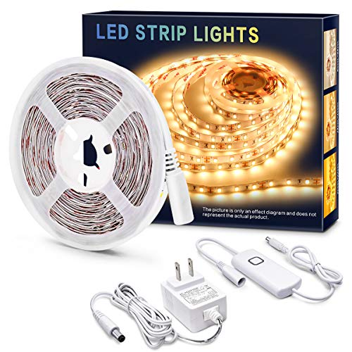 MYPLUS LED Strips Light, Dimmable Under Cabinet Lighting 1050LM, High Brightness Warm White