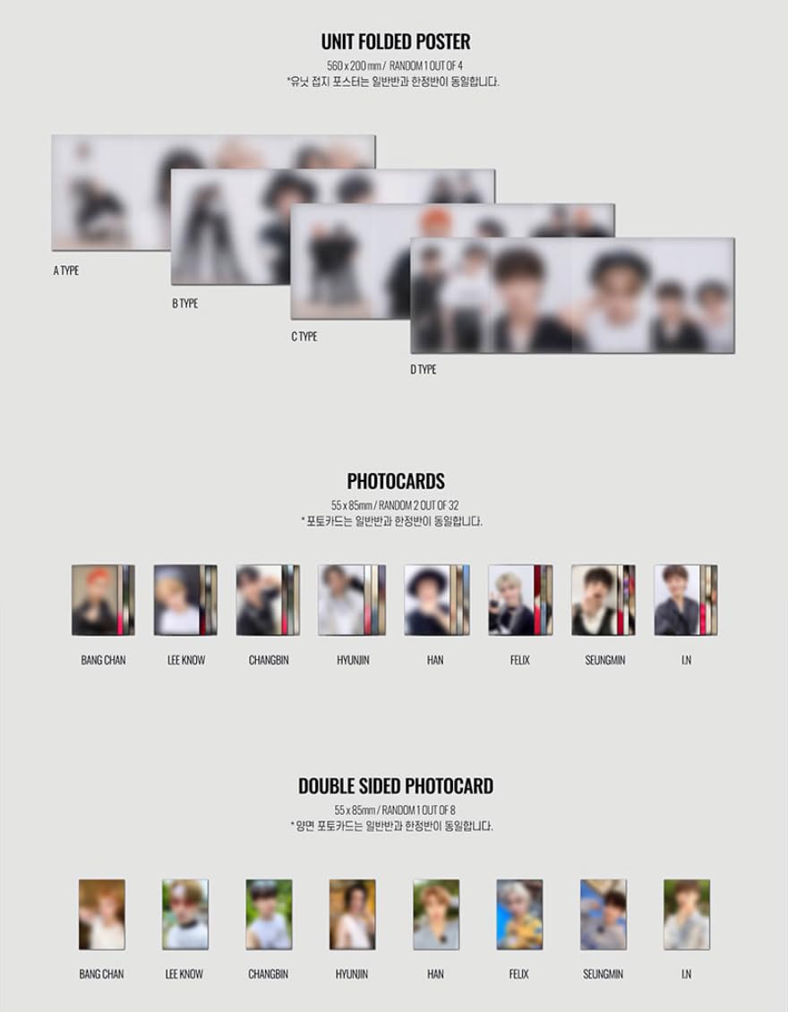 STRAYKIDS SKZ - NOEASY [B Type] 2nd Album CD+Photocards+Unit Folded Poster+Double Sided Photocard+Photobook+Sticker+Lyrics Book+[Extra 4 Photocards+1 Double-Sided Photocard+Pocket Mirror]