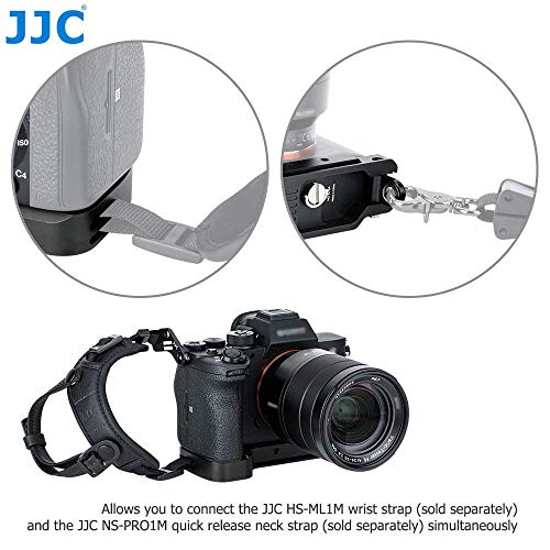 JJC Arca-Type Metal Baseplate Grip para Sony A1 A9 A7RV A7RIV A7RIII A7RII A7IV A7III A7II A7SIII A7SII para la grabación de vídeo de Youtube Vlogger Livestream - imagen 5