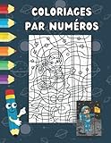  Coloriages par numéros: 20 dessins à colorier soigneusement : coloriage magiques avec codes couleurs, pixel et animaux magnifiques. Pour enfants, garçons et fille.