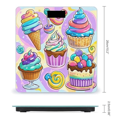 Báscula digital de baño con plataforma de vidrio templado miniatura 2