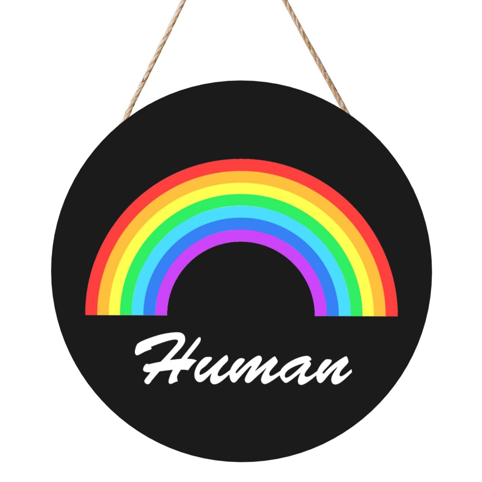 Pride Month Lgbtq Gay Pride Ally Door Signs Plaques Wood Welcome Sign For Front Door Wall Hanging For Home Farmhouse Office Classroom Party Decoration