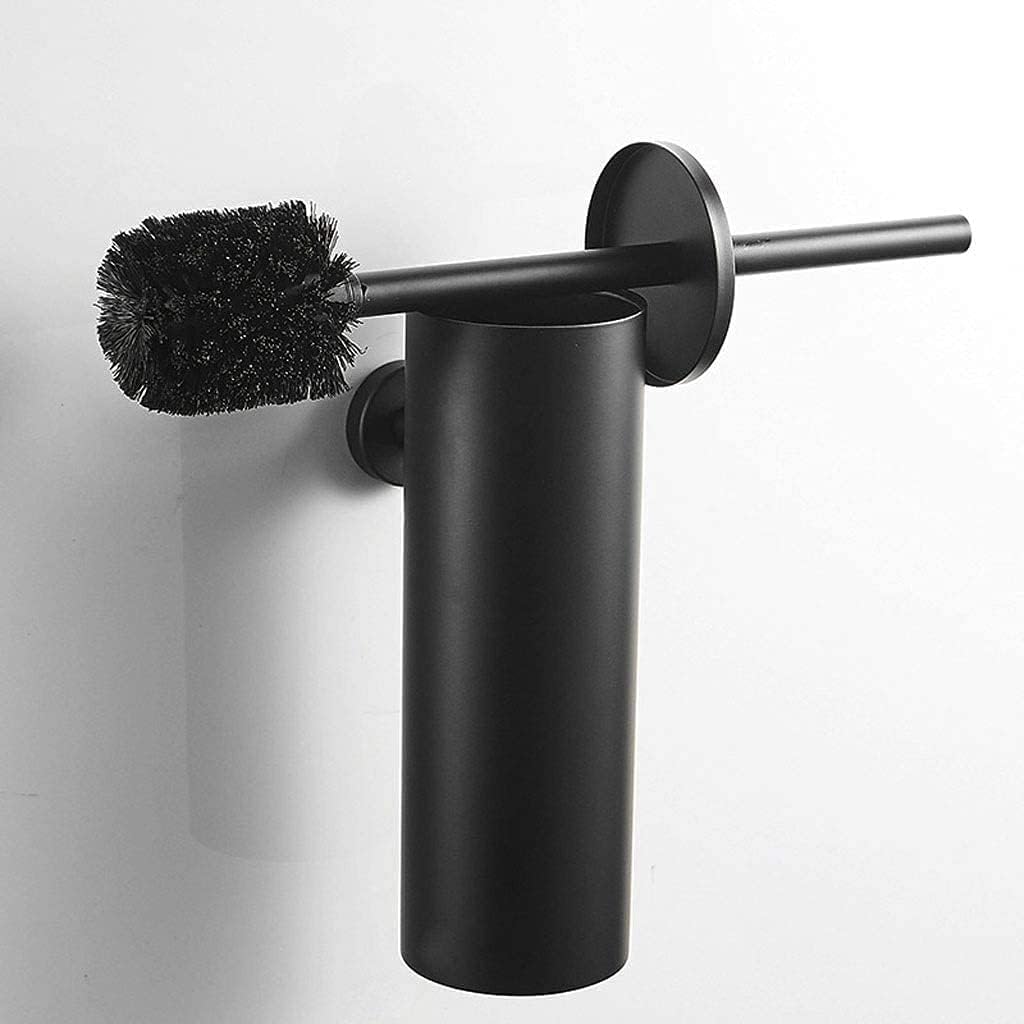 NOLLAM Toilet Brush Holder Wall Mounted Toilet Brush and Holder Stainless Toilet Brushes Bathroom Set Loo Brush Toilet Bowl Brush Holder Toilet Brush Toilet Bowl Brush