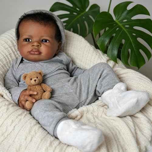 Zero Pam Bebe Reborn Garcon Silicone Plein Corps, 50CM Poupee Bebe Reborn Réaliste Poupon Garcon Dormir comme Un Vrai Bébé avec Accessoires Jouets pour Garçons (Classique)