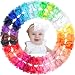 30 Colors 6 inch Hair Bows Baby Girls headbands Grosgrain Ribbon 6" Big Bow Soft Hair Band for Baby Girls Newborn Infant Toddlers