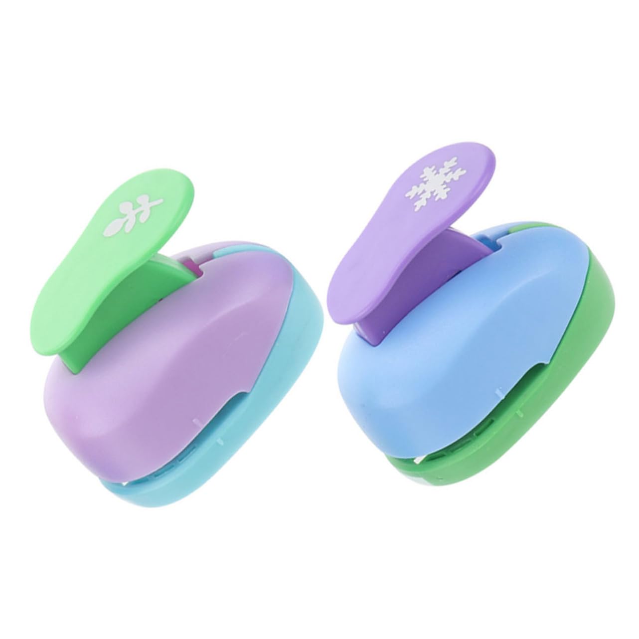 ARTIBETTER 4 Set Fustellatrice Manuale Per Carta Puncher Per Diy Strumento Per Carta Per Progetti Creativi Casual 2 Pezzi*4
