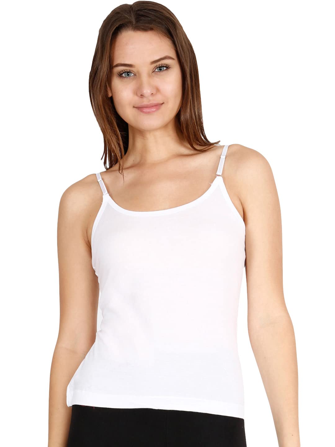 lux cozi Cotton Plain/Solid Women Camisole - Pack of 1 (Cozi-for-Her-Camisole-White-75)-picture-38