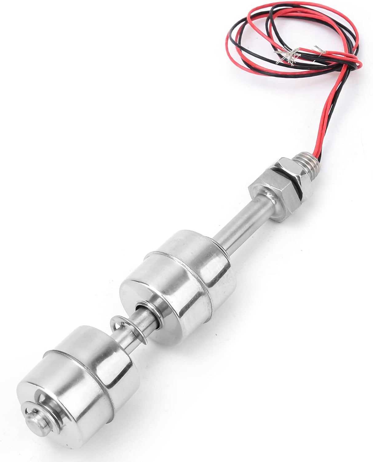 Float Switch Water Level Sensor Stainless Steel Double Ball Horizontal Liquid Level Control for Water Tank Pool Pump Aquarium Pond(250mm / 9.84in)