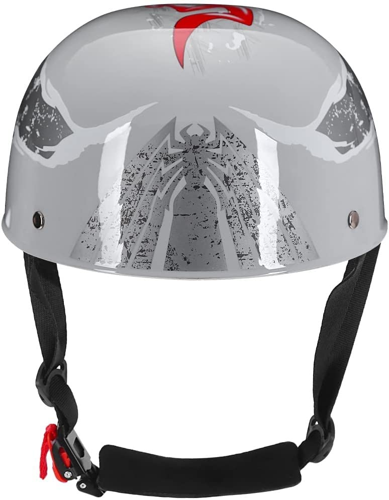 Casque Moto Style Baseball Retro - Approuvé DOT, ABS & Fibre Carbone