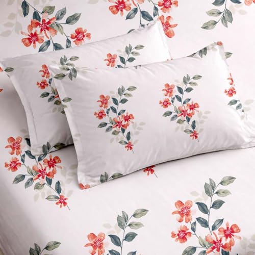 Image of Raymond Bedsheet 100% Cotton Feel Bedsheets 200 TC for Double Bed King Size (108 x108 Inch) with 2 Large Size Pillow Covers | Soft and Breathable | Wrinkle-Free | Premium Printed Design Luxe Maroon